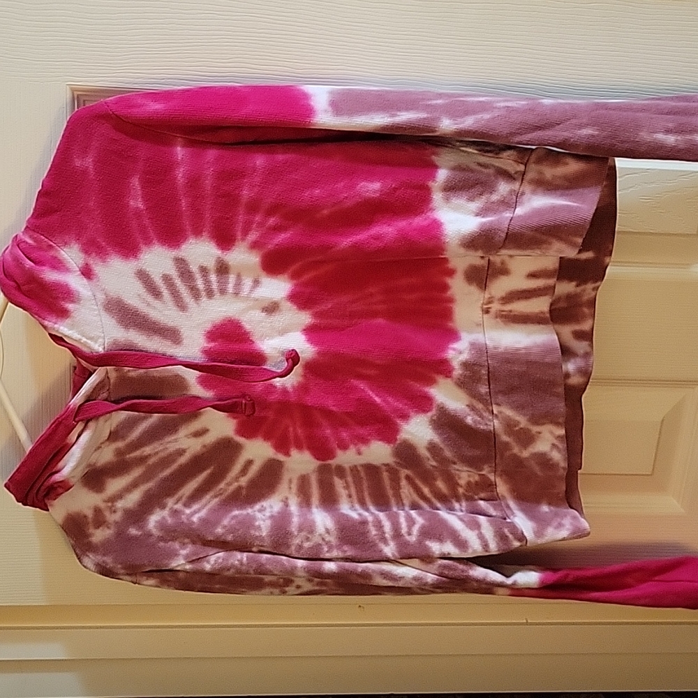 Tie die crop top size med